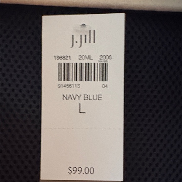 J. Jill Women's Dark Blue Sleeveless Vest - Picture 2 of 4